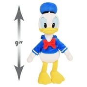 Disney Junior Mickey Mouse Small Plush Donald Duck Stuffed Animal, Officially Licensed Kids Toys for Ages 2 Up, Easter Basket Stuffers and Small Gifts