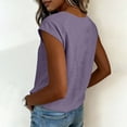 thumbnail image 5 of RQYYD Womens Sleeveless Lace Trim Crew Neck Tops Casual Summer Blouses Loose Fit Flowy Tank Tops for Daily Wear, 5 of 7