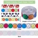 thumbnail image 2 of 4 rollos de cinta deportiva de 2,2 cm para fútbol, ​​voleibol, poliéster, grogrén, para envolver regalos, lazos para el pelo, manualidades, costura, decoración de fiestas., 2 of 7
