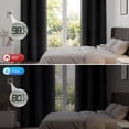 thumbnail image 5 of Blackout Curtains for Bedroom, Thermal Insulated Blackout Curtain 2 Panels 42x84 inch, Black Drapes with Grommets, Noise Reducing Energy Saving & Wrinkle-Free Drapes for Living Room, 5 of 7