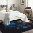 thumbnail image 3 of Floral Leopard Area Rug 6x9, Wildlife Rugs for Bedroom Living Room, Cheetah Carpet, Machine Washable Rug, Non Slip Soft Low Pile Rugs Large Area Rug Home Decor T6&-41, 3 of 7