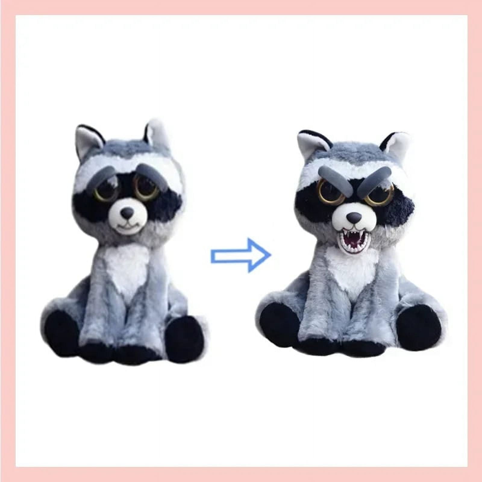 Feisty Pets Lively Pet Funny Face Changing Plush Toy Unicorn Green