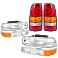 thumbnail image 1 of Conjunto de faros delanteros y luces traseras compatible con Chevy Silverado 1500 2500 1999-2002, 1 of 6