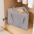 thumbnail image 5 of Coat Hanger Storage Triangle Hanger Storage Foldable Large Capacity Organizer Linen Proof With Handles For Closet Balcony Bathroom Home Textile Storage, 5 of 6