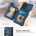 thumbnail image 5 of Note 20 Ultra Case,Card Holder Wallet for Galaxy Note 20 Ultra 5G Case,Ring Holder Stand,RFID-Blocking,Wrist Strap,Camera Protector,Leather Protective  Flip Cover Phone Cases 2023 (Blue), 5 of 7