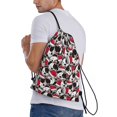 thumbnail image 4 of Yiaed Cute Dog Print Drawstring Bags Drawstring Backpack Bulk String Back Pack Gym Sport Bag-Medium, 4 of 5