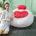 thumbnail image 4 of Sturdy Inflatable Chair with Heart Shape Design, Lightweight and Comfortable, Suitable for Living Room and Outdoor Gatherings, Easily Inflated and Deflated, 4 of 7