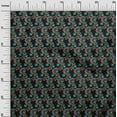 thumbnail image 2 of oneOone Cotton Cambric Fabric Spiral & Floral Block Decor Fabric Printed BTY 56 Inch Wide, 2 of 4