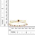 thumbnail image 3 of Gem Stone King 18K Yellow Gold Plated Silver Red Ruby Bracelet for Women Set with Moissanite (0.63 Cttw), 3 of 3