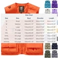 thumbnail image 2 of Big and Tall Men's Fishing Summer Vest Zip up Travel Sleeveless Cargo Jacket Outdoor Photo Hiking Hunting Work Vest with Pockets, 2 of 6