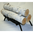thumbnail image 4 of Wilson Set of 3 Large Birch Fireplace Logs (3.5" - 5.5" Diameter x 17”- 18" Long), 4 of 5