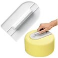 thumbnail image 1 of Espátula para pasteles, herramientas de decoración de pasteles laterales con bordes más suaves, pulidor, herramienta alisadora de bordes planos, alisador para pastelería DIY de Fondant JM, 1 of 4