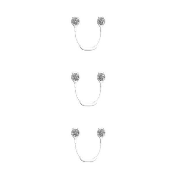 Ventilador colgante Inteprter para cuello color sólido Ergonómico 360 grados Funcionamiento silencioso