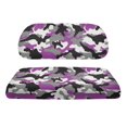 thumbnail image 2 of Pzuqiu Purple Camo 2-Piece Golf Cart Seat Covers Set - Breathable Washable Protection for Most 2-Seater Golf Carts, 2 of 10