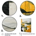 thumbnail image 3 of Designart "Yellow And Green Pastoral Bold horizon IX" Abstract Floater Framed Canvas Wall Art, 3 of 7