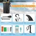 thumbnail image 2 of Spaco L Size Inflatable iSUP Paddle Board, Detachable Paddle, 3 Fins & Carry Backpack, Essential for Water Sports, 2 of 5