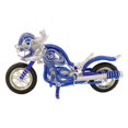 thumbnail image 3 of Modelo de motocicleta coleccionable, decoración de escritorio, metal, motocicleta, novedad, aluminio Azul, 3 of 9