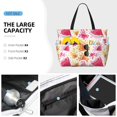 thumbnail image 2 of Wukai Watermelon Print Zipper Bag,large Beach Tote Bag,Waterproof Sandproof Bag,Grocery and Picnic Tote Travel Bag, 2 of 5