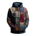 thumbnail image 1 of Men's Fall Winter Hooded Drawstring Sweatshirt Loose Fit Casual Pullover with Print Design for Everyday Comfort and Style, 1 of 2