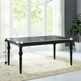 thumbnail image 2 of Roundhill Furniture Leviton Urban Style Dining Table, Black, 2 of 5