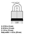 thumbnail image 3 of Candado Master Lock 7D de Exterior de Acero Laminado 29 mm, 3 of 3