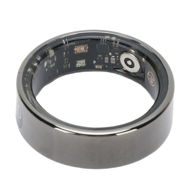 Fitness Tracker Ring, Comfortable Wear Smart Ring APP Control Step Counting Support for Parties 8 ID: 18.2mm/0.71in, Circumference: 57mm/ 2.24in,9 ID: 19mm/0.74in,