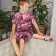 thumbnail image 4 of Balery Pink Glitter Heart Candy Conjunto de Pijama Infantil de Manga Corta con Estampado – Ropa de Dormir de Algodón Suave-Medium, 4 of 6