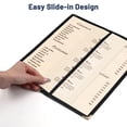 thumbnail image 3 of WeChef 30 pack 4.25"x11" Restaurant Menu Book Covers 2 Page 4 View Double Fold for Cafe Hotel Bar Black, 3 of 9