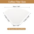 thumbnail image 2 of 100 Count Size 103 Disposable Paper Percolator Coffee Filters Natural Unbleached Wood Fiber,White, 2 of 6