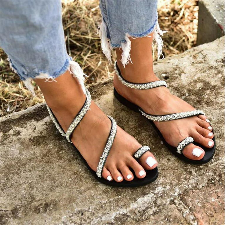 Glitter Slippers Women Summer Checkered Sandals Fashion Bling Female Flip  Flops Platform Slide Outdoor Beach Diamond Flat Shoes