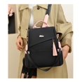 thumbnail image 6 of REMANLAND Women's Black and Pink Backpack Purse with Tassel, Top Handle, Detachable Shoulder Strap and Side Pockets, 6 of 10