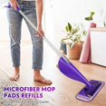 thumbnail image 3 of Reusable Mop Pads for Wet Jet Mop - Wet Pad Refills 6 Pack Washable Microfiber Mop Pads Wet Dry Mop, 3 of 5