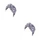 thumbnail image 3 of Qarigey Turbante africano nudo estilo bohemio protección solar banda ancha accesorios elásticos sombreros gorro mujer negro blanco cebra cebra blanca negra 2piezas Qarigey CBP468884, 3 of 6