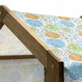 thumbnail image 5 of Floral Pet House, Colorful Sketch Style Roses with Hearts and Leaves Botanic Theme, Outdoor & Indoor Portable Dog Kennel with Pillow and Cover, 5 Sizes, Lime Green Sky Blue, by Ambesonne, 5 of 5