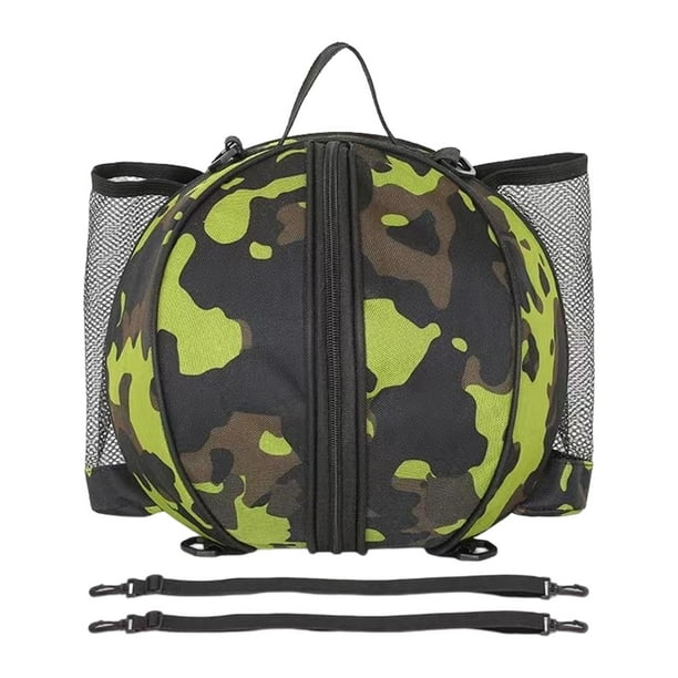 Bolsa Baloncesto Portátil Impermeable con Correas Ajustables Fútbol Voleibol Transporte Bolsa,verde claro Macarena Estuche de baloncesto