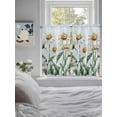 thumbnail image 4 of Kitchen Curtains 54 Inches length, Spring Floral Window Treatment Curtain Drapes, Watercolor Summer Botanical White Daisy Decorative Window Curtains for Bedroom Cafe, 52"x54", 2 Panels, 4 of 7