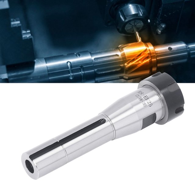Fraise Support, Longue Durée de Haute Précision R8 Tige Filetée Porte-Outil CNC Forgeage Trempé pour Perceuse