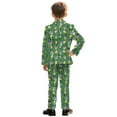 thumbnail image 3 of Xoenoiee Skull Hat Beer Shamrock Print 2Pcs Suit Set for Boys Kids St. Patrick's Day Suit Jacket Trousers with Elastic Waistband Formal Wedding Party Wear Blazer Set, Size 7-8 Years, 3 of 7