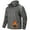Gray, variant on Men's Work Jacket Waterproof Softshell Fleece Lined Hooded Coats Outdoor Hiking multi-pocket Windbreaker Rain Jacket