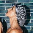 thumbnail image 2 of 4 Pcs Bonnets de Douche pour Femmes avec Nœud, Bonnets de Douche Imperméables, Bonnets de Bain Réutilisables, Bonnet de Bain, Turban, Bonnet de Douche, Bonnets pour Cheveux, 2 of 8