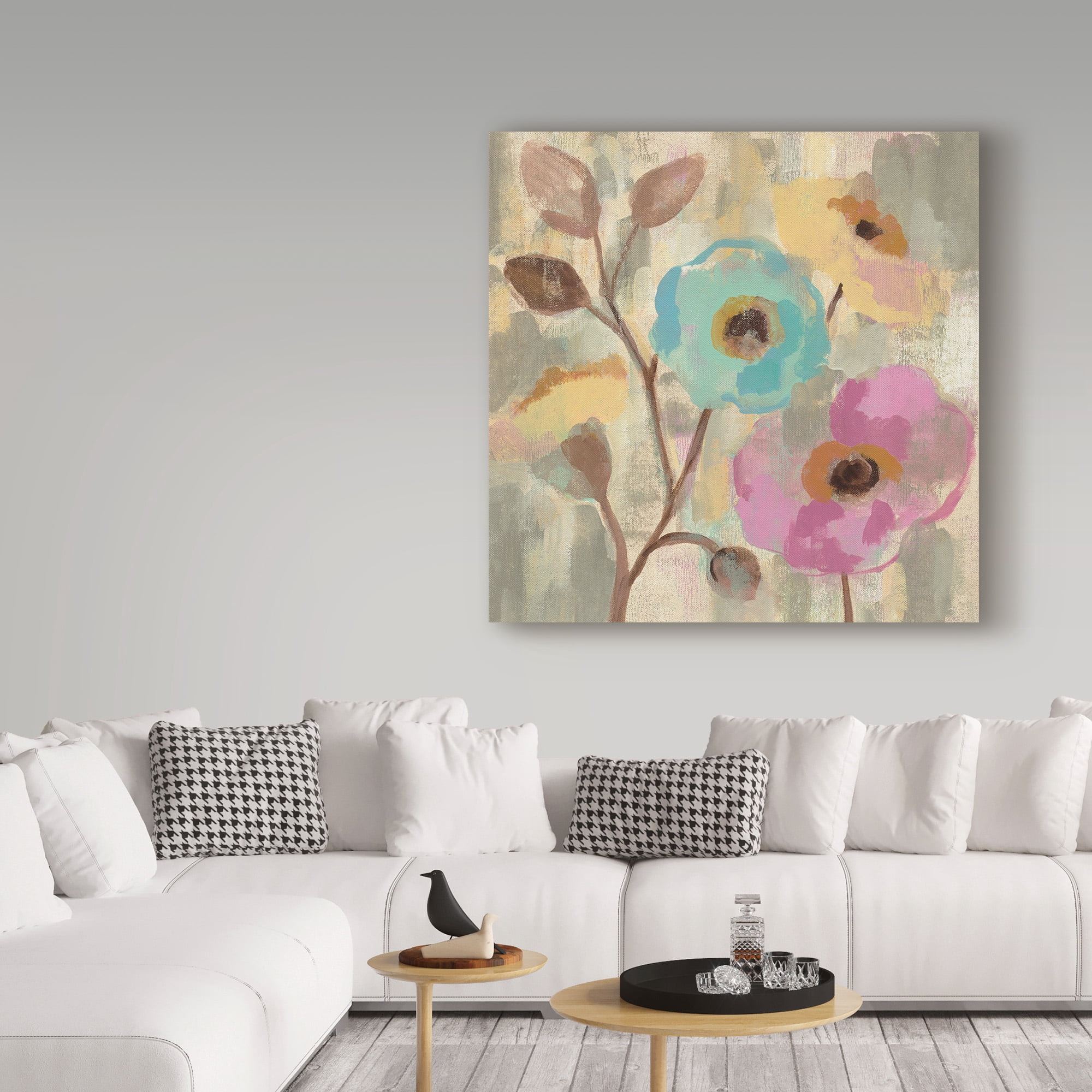 Trademark Fine Art 'Fog and Flowers III' Canvas Art by Silvia Vassileva