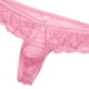thumbnail image 3 of Gibobby Tangas de mujer sexy encaje Día de San Valentín Ropa interior de malla Calzoncillos de ropa interior para hombres Bikini floral caliente Encaje transparente Semi (Rosa, Talla única), 3 of 4