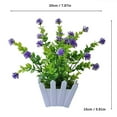 AKUMRi Artificial Potted Flowers False Outdoor Garden Home in Pot Decor