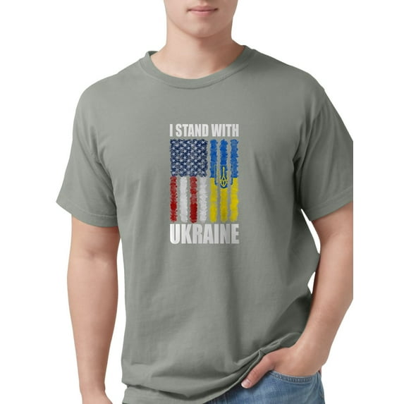 CafePress - Ukrainian Lover I Stand With Ukraine T Shirt - Mens Comfort Colors® Shirt