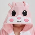 thumbnail image 3 of Pijamas de animales para adultos y mujeres, mono de conejo, ropa de dormir de lana rosa, disfraz de Cosplay, Kigurumi de una pieza, 3 of 4