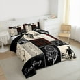thumbnail image 3 of Homewish Rustic Farmhouse Hunting Bedding Comforter Set, Bohemian Dreamcatcher Twin Comforter Sets, Cowboy Cowgirl Reversible Bedding Set, Cream Black Ultra Soft Bedroom Decor, 2 Pieces, 3 of 8