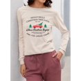 thumbnail image 2 of Vintage Christmas Tree Truck Women's Long Sleeve, 2 of 4