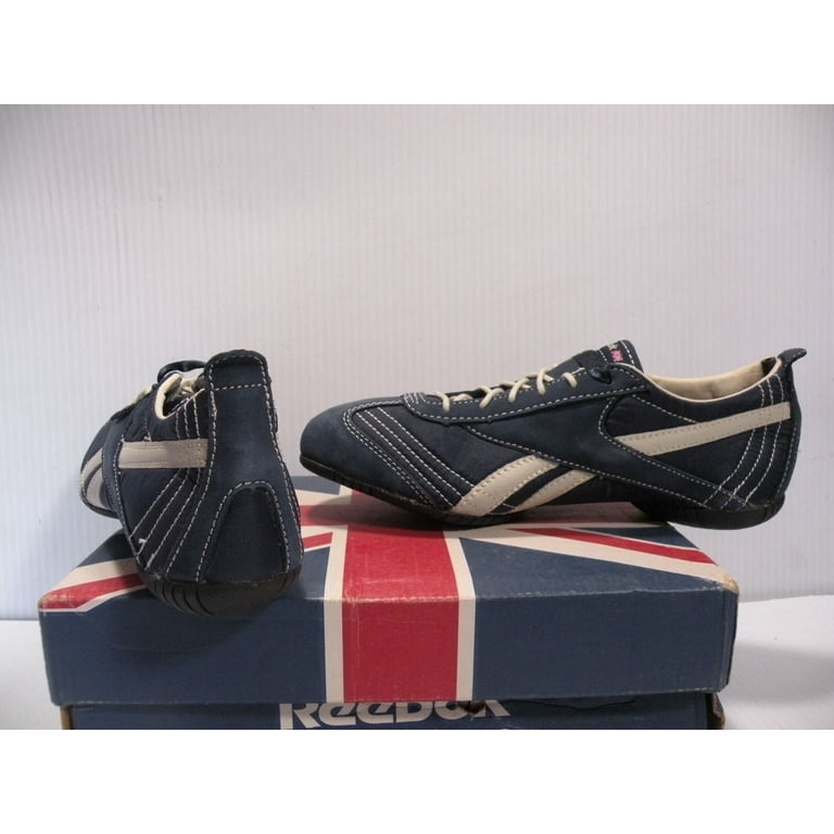 REEBOK ZENSWA NYLON LOW TRAINERS SPORT WOMEN SHOES NAVY WHITE SIZE 5.5 NEW