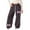 Z01 Brown, variant on Girl's Bowknot Baggy Sweatpants Cute Bow Straight Leg Joggers With Pockets Casual Sweat Pants For Teen Girls Wine