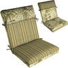 Kingsbury Stripe Twilight Pillow-Top Outdoor Chair Cushion